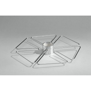 Kosz do kieliszków z mocowaniem zaciskowym aluminium