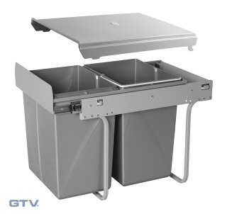 Kosz na śmieci do szafki 3x10l / 2x20l