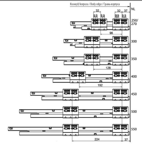 Szuflada Modern Box szary