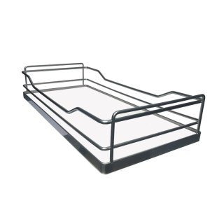 Półka kosza bocznego pełne dno 150 mm lakierowane srebro