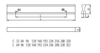 Uchwyt meblowy AA-07
