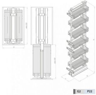 Kosz Cargo MAXI 5 półkowe