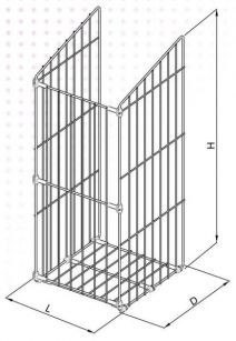 Kosz na bieliznę 300 srebrny