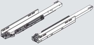 LEGRABOX prowadnica TIP-ON BLUMOTION 70kg