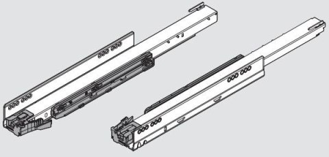 LEGRABOX prowadnica TIP-ON BLUMOTION 70kg