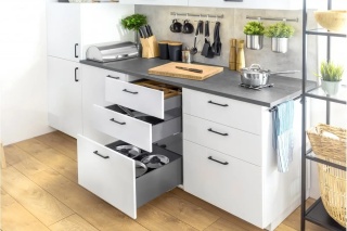 Szuflada AXIS PRO 300 mm średnia antracyt