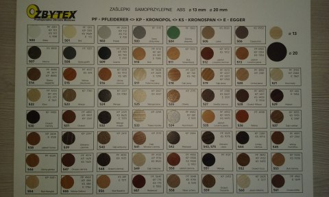 Zaślepka samoprzylepna do płyt meblowych