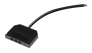 Złączka do oświetlenia ledowego czarny z 2m kablem