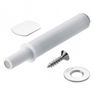 BLUM Tip-On do drzwi z magnesem krótki z regulacją biały