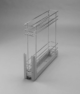 Kosz Cargo mini trzypoziomowy pw.miękki domyk 150 mm biały