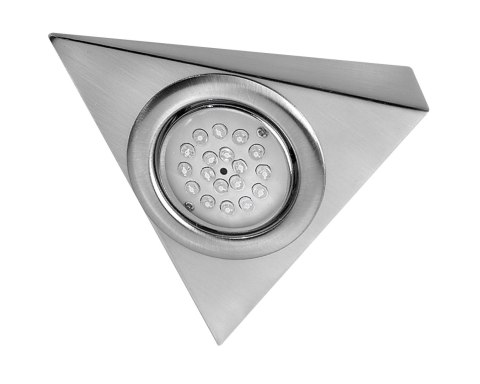 LED trójkąt GTV bez wyłącznika biały zimny - aluminium