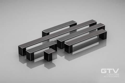 Uchwyt meblowy ARES 224 mm czarny mat