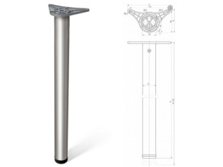 Noga meblowa A6 1100mm z regulacją chrom