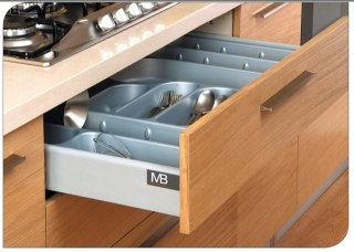 Szuflada Modern Box niska szara 450mm