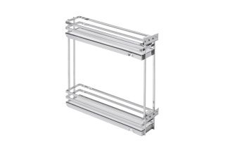 Cargo boczne MOVIX PRO 150 chrom, mata biała