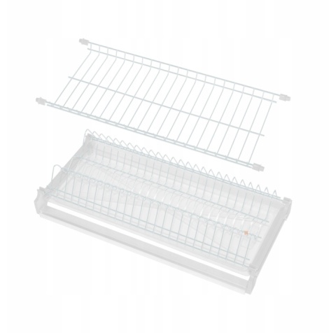 Ociekarka suszarka do naczyń do szafki 80 cm stelaż Biała