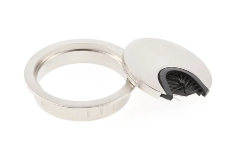 Przepust kablowy fi60 metalowy satyna
