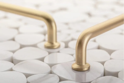 Uchwyt NORD 160 złoty szczotkowany