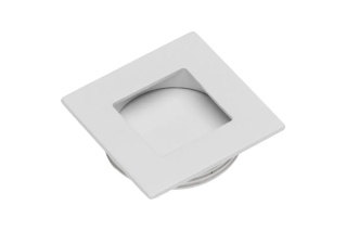 Uchwyt wpuszczany 40x40 kwadrat biały