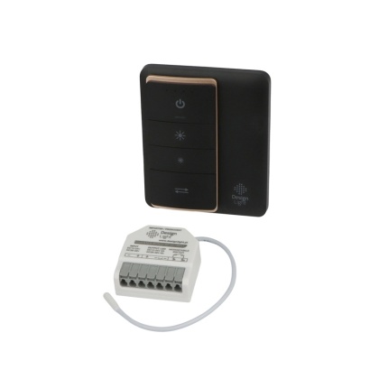 WYŁĄCZNIK ZDALNY ŚCIEMNIACZ + STEROWNIK ZESTAW VIVO LED RF 12-48V CZARNY